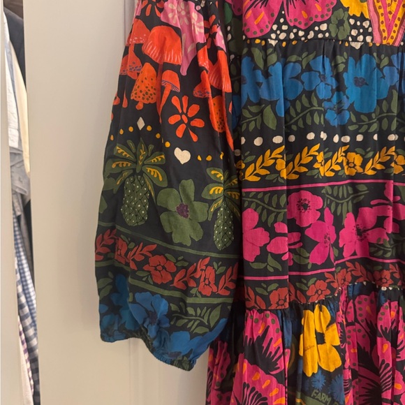 FARM Rio Pink and Green Floral Dress - Picture 3 of 8